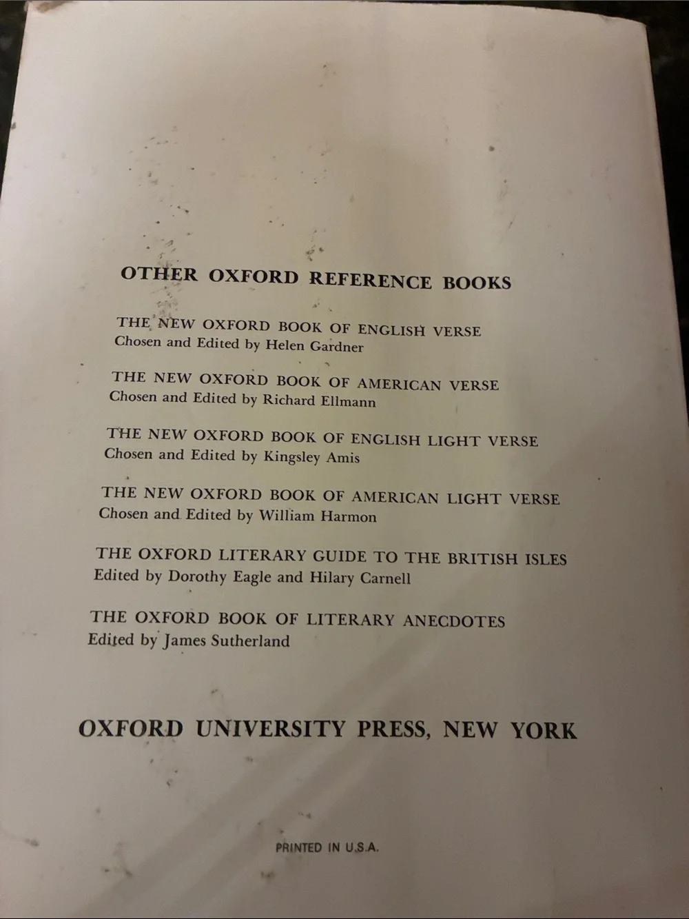 The Oxford Dictionary of Quotations. 3rd Edition